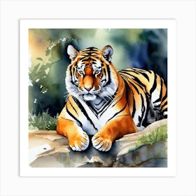 Tiger Painting 10 Art Print