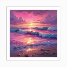 Sunset Painting 1 Art Print