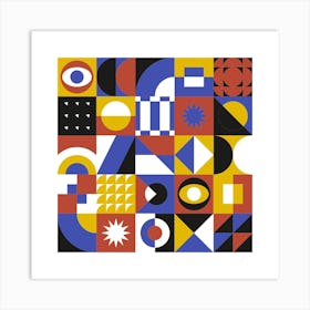 Abstract Geometric Shapes Art Print Art Print