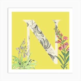 Botanical N Art Print