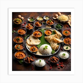 Indian Food Art Print