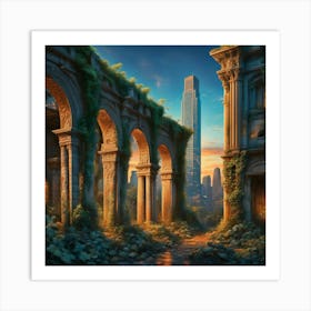 Ruins Of A City 9 Art Print