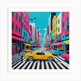 City Of Cars Art Print