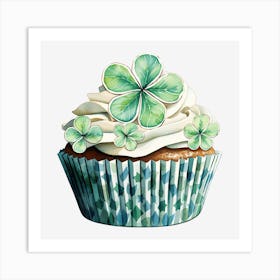 Clover Cupcake (11) Art Print