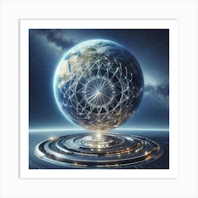 Earth In Space 36 Art Print