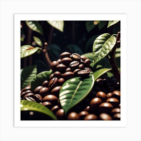 Coffee Beans On The Tree 12 Art Print