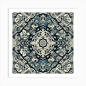 Ornate Floral Pattern Art Print