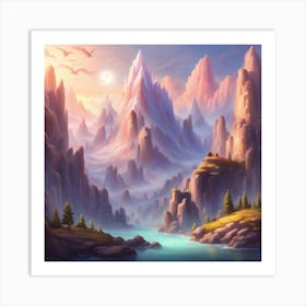 Mountain Landscape 22 Art Print