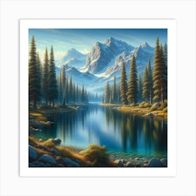 Mountain Lake 61 Art Print