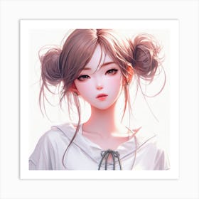 Anime Girl (54) Art Print