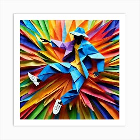 Origami Dancer 89 Art Print