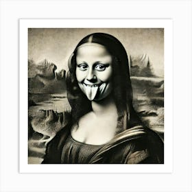 Mona Lisa in Action Art Print