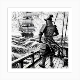 Samurai Art 37 Art Print