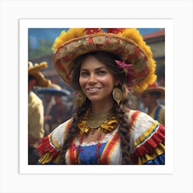 Mexican Woman 6 Art Print