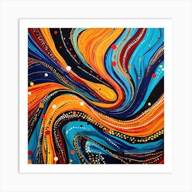 Abstract Swirls 2 Art Print