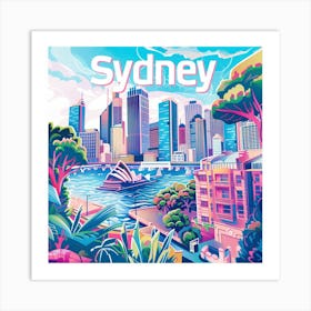 Sydney Cityscape 3 Art Print