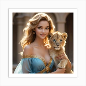 Barbie Lion Cub Art Print