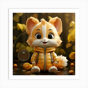 Cute Teddy Bear 6 Art Print