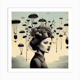 Woman'S Head Art Print