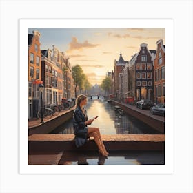 Amsterdam Canal Art Print