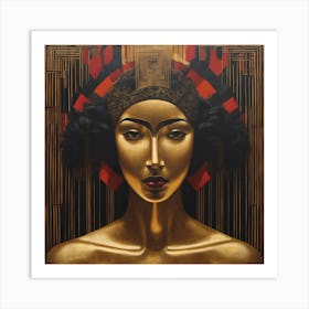 'The Woman In Gold' Art Print