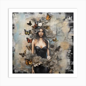 Butterfly Girl 1 Art Print