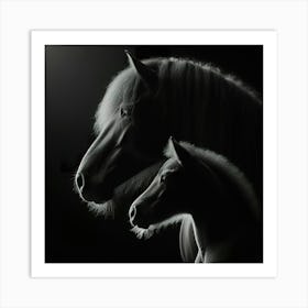 Horse And Foal 1 Art Print