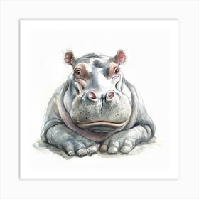 Hippo 4 Art Print