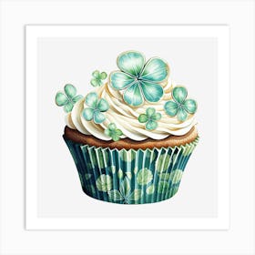 Clover Cupcake (10) Art Print