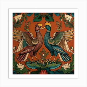 Peacocks Art Print