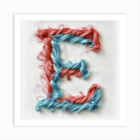 Letter E 3 Art Print