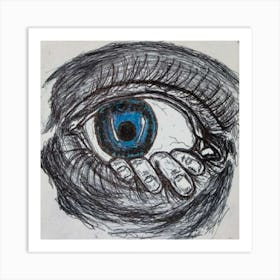 Eye open Art Print