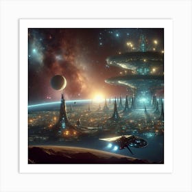 Space City 1 Art Print