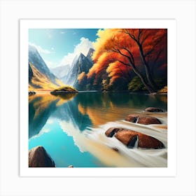 Landscape Painting 96 Art Print