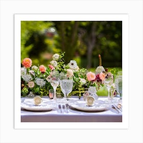 Table Setting 2 Art Print