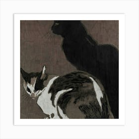 Two Cats Art Print