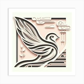 Minimalism, Bird 2 Art Print