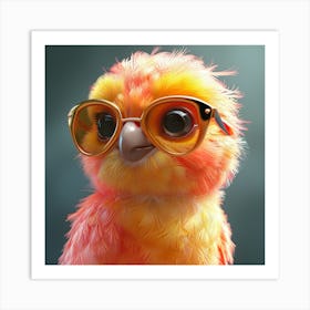 Parrot In Sunglasses Art Print