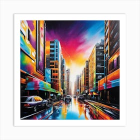 Sydney Cityscape Art Print