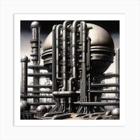 Industrial Plant Art Print