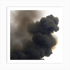 Smoke Billowing Art Print