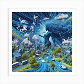 City In The Sky 2 Art Print