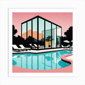 House By The Pool 4 Art Print