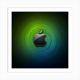 Apple Logo Wallpaper 1 Art Print