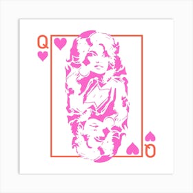 Best Queen Dolly Parton Q Heart 1 Art Print