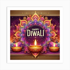 Happy Diwali Images Templates Design S (2) Art Print