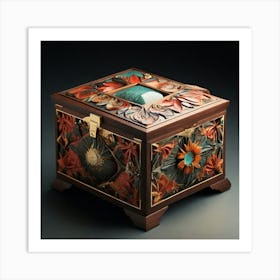 Box With Flowers Art Print