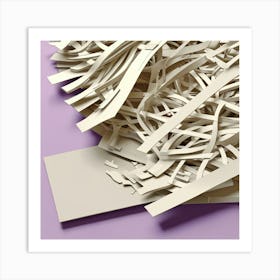 Shredded Paper 1 Art Print