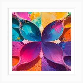 Holi Colors Art Print