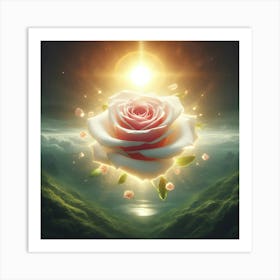 Radiant Rose Art Print